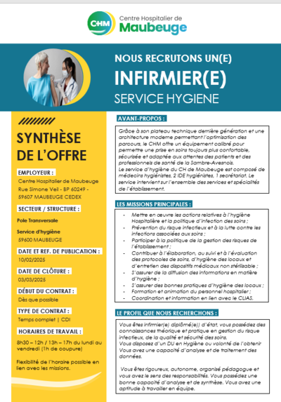 Infirmier(e) hygieniste (1)